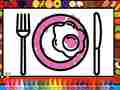 Spēle Color and Decorate Dinner Plate
