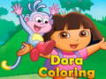Spēle Dora Coloring