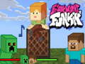 Spēle Friday Night Funkin Minecraft Steve vs Creeper