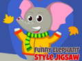 Spēle Funny Elephant Style Jigsaw