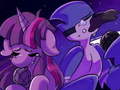 Spēle Friday Night Funkin with Twilight Sparkle and Mordecai