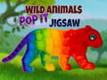 Spēle Wild Animals Pop It Jigsaw