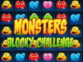 Spēle Monsters blocky challenge