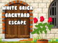 Spēle White Brick Backyard Escape