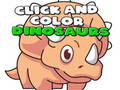 Spēle Click And Color Dinosaurs