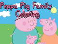 Spēle Peppa Pig Family Coloring
