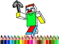 Spēle Back to School: Minecraft Coloring