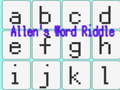 Spēle Allen's Word Riddle