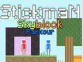 Spēle Stickman Skyblock Parkour