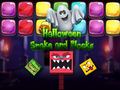 Spēle Halloween Snake and Blocks