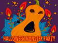 Spēle Halloween Monster Party Jigsaw