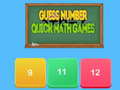 Spēle Guess number Quick math games