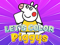 Spēle Let's Color Piggys