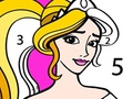 Spēle Princess Coloring By Number