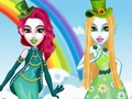 Spēle Green Vs Rainbow Fashion Battle