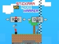 Spēle Stickman vs Noob Hammer