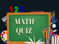 Spēle Math Quiz 