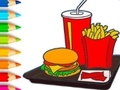 Spēle Coloring Book: Hamburger