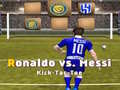 Spēle Messi vs Ronaldo Kick Tac Toe