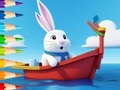 Spēle Coloring Book: Sailing Rabbit