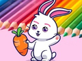 Spēle Coloring Book: Rabbit Pull Up Carrot