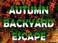 Spēle Autumn Backyard Escape 