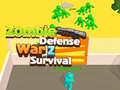 Spēle Zombie defense War Z Survival 