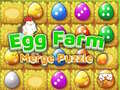 Spēle Egg Farm Merge Puzzle