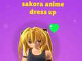 Spēle Sakora Anime Dress Up
