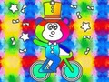 Spēle Coloring Book: Monkey Rides Unicycle