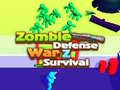 Spēle Zombie defense: War Z Survival