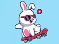 Spēle Coloring Book: Rabbit Skateboard