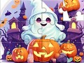 Spēle Jigsaw Puzzle: Halloween Cute Ghost