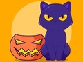 Spēle Coloring Book: Halloween Cat