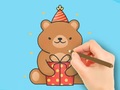 Spēle Coloring Book: Gift Bear