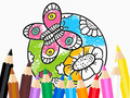 Spēle Coloring Book: Butterfly With Flowe