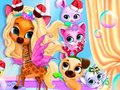 Spēle Pets Grooming Bubble Party 