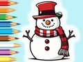 Spēle Coloring Book: Snowman Family