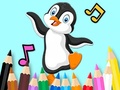 Spēle Coloring Book: Dancing Penguin