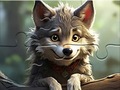 Spēle Jigsaw Puzzle: Smiling Wolf