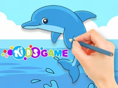 Spēle Coloring Book: Cute Dolphin