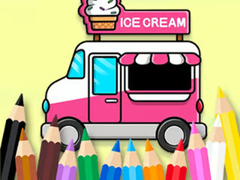 Spēle Coloring Book: Ice Cream Car