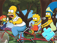 Spēle Jigsaw Puzzle: Simpson Family Riding