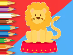 Spēle Coloring Book: Circus-Lion