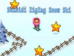 Spēle Skibidi ZigZag Snow Ski