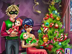 Spēle Dotted Girl Family Christmas