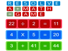 Spēle RE5OLVE a+math=game