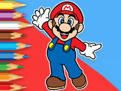 Spēle Coloring Book: Mario Happy Skating