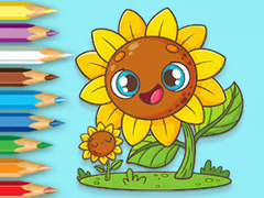 Spēle Coloring Book: Sunflowers