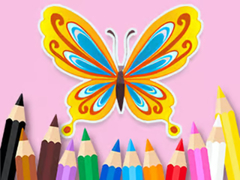 Spēle Coloring Book: Beautiful Butterfly